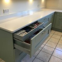 green handled kitchen design green handled kitchen design