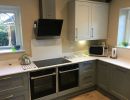 grey handled kitchen design