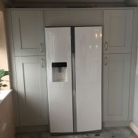 grey handled kitchen design and install